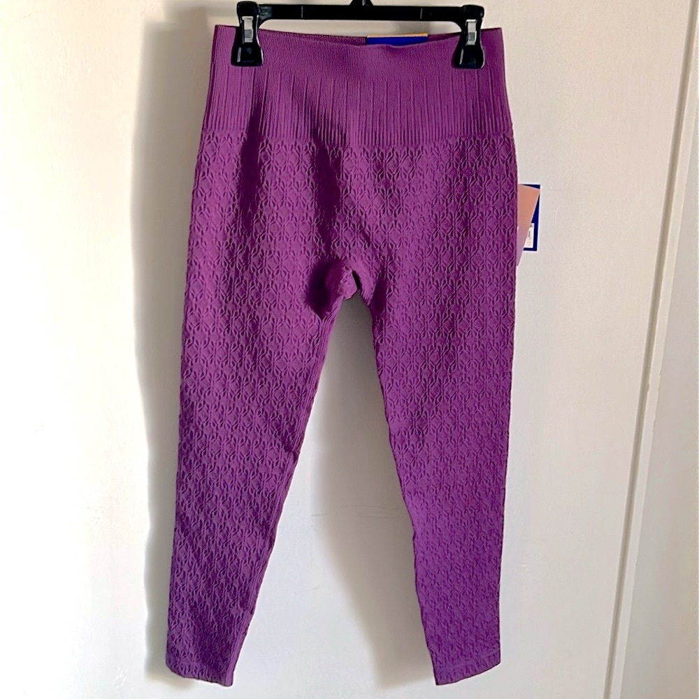 NWT JoyLab Women’s Mulberry 7/8 Length High-Rise Textured Leggings, Size S
